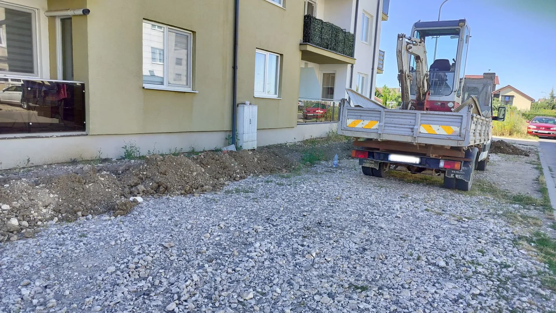 Transport balast și nivelare teren